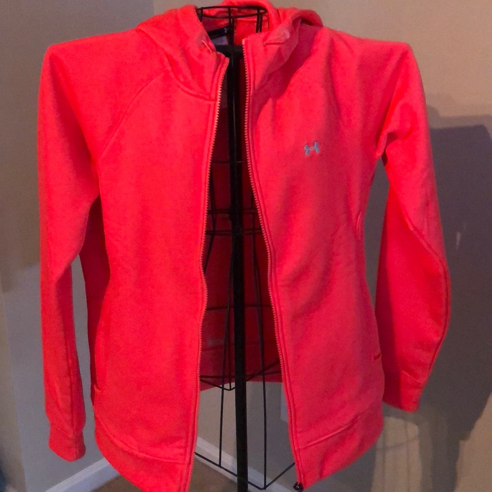 Under armour cold wear full zip hoodie jacket.